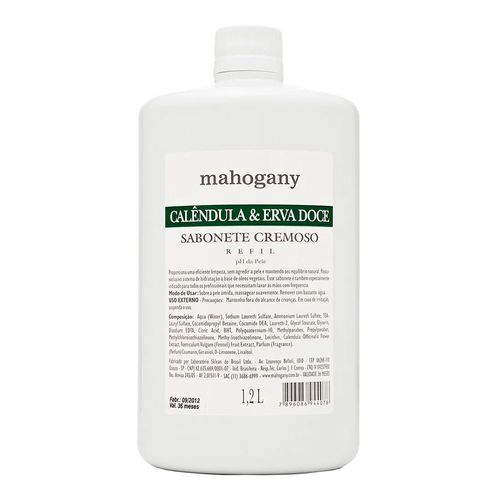 Sabonete Líquido Refil Calêndula e Erva Doce Mahogany 1,2L Sabonete Líquido Refil Calêndula e Erva Doce Mahogany 1,2L