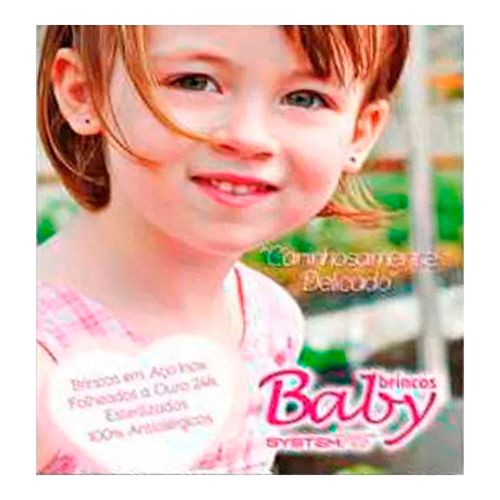 Brinco Studex Baby Daisy Cristal Rosa Fúcsia 1 Par Brinco Studex Baby Daisy Cristal Rosa Fúcsia 1 Par