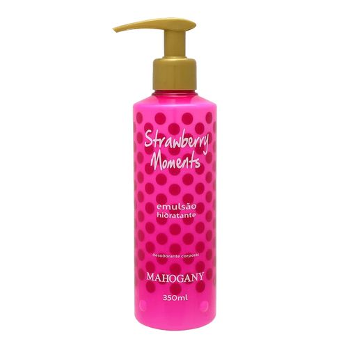 Hidratante Strawberry Moments Mahogany 350ml Hidratante Strawberry Moments Mahogany 350ml