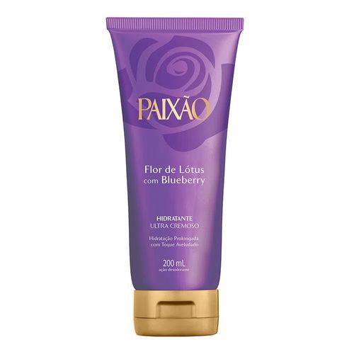 Hidratante Paixão Flor de Lótus com Blueberry Ultracremoso Ação Desodorante 200ml