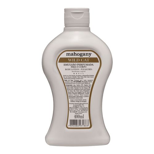 Hidratante Refil Wild Cat Mahogany 400ml Hidratante Refil Wild Cat Mahogany 400ml
