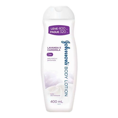Loção Hidratante Johnson's Body Lotion Lavanda e Camomila 400ml