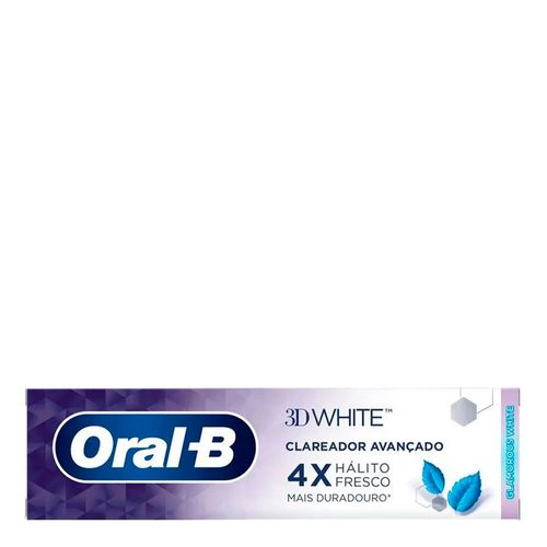 Creme Dental Clareador Oral-B 3D White Glamoroues White 90g
