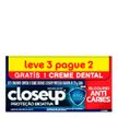 Creme Dental Close Up Proteção Bioativa 3 Unidades
