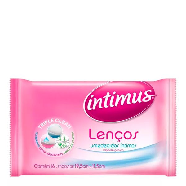 Lenços Umedecidos Intimus 16 Unidades