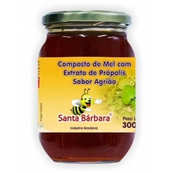 Mel Composto Santa Bárbara Própolis e Agrião 300g