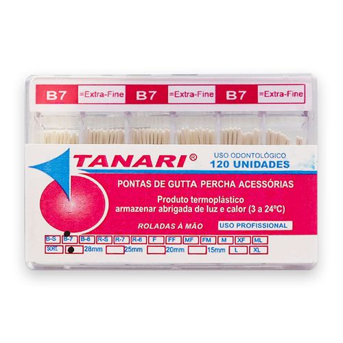 Cone De Guta Percha Secundaria 28mm Tanari Drogaria Sao Paulo