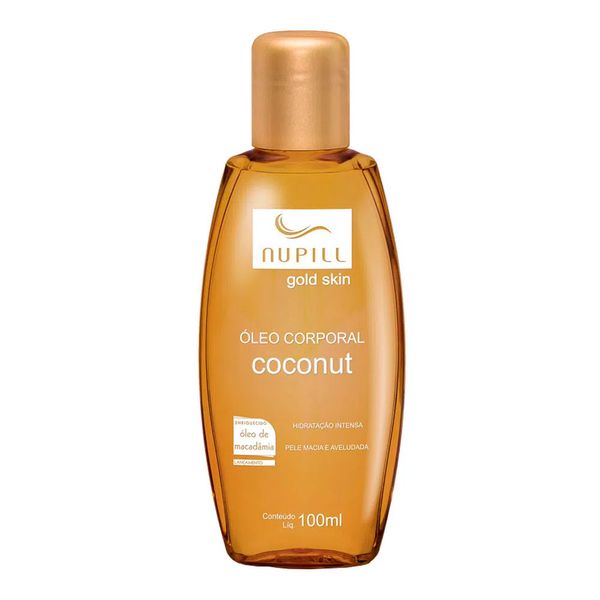 Óleo Corporal Nupill Gold Skin Coconut 100ml