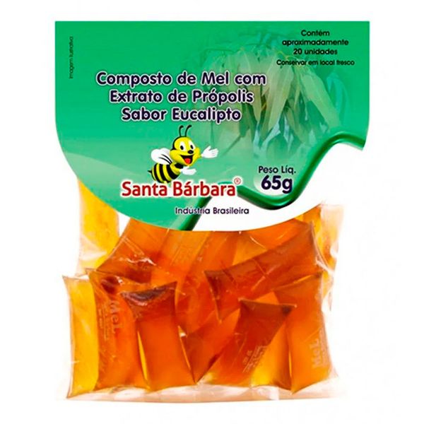 Sachê de Mel e Extrato Própolis Santa Barbara 65g
