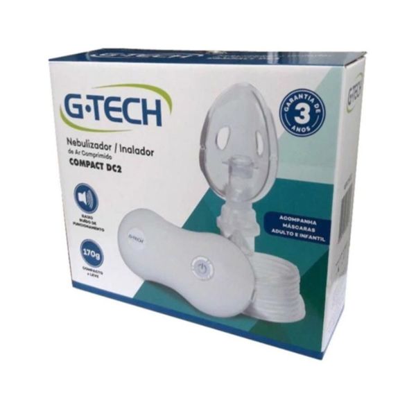 Nebulizador/Inalador De Ar Comprimido Mod Compact Dc2 - G-Tech Dc2 - G-Tech