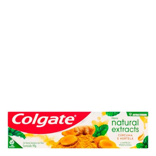 Creme Dental Colgate Natural Extracts Cúrcuma 90g Creme Dental Colgate Natural Extracts Cúrcuma 90g