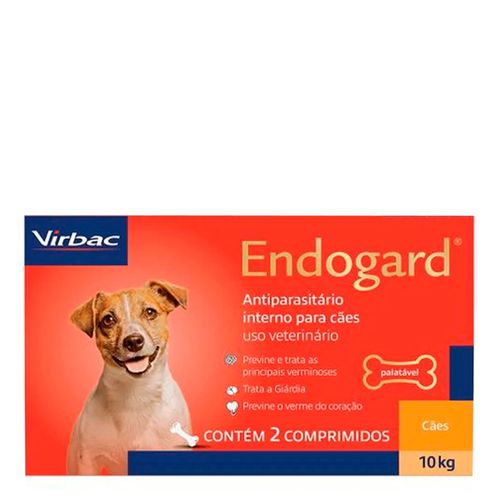 ENDOGARD - para cães até 10kg cx com 2 comprimidos ENDOGARD - para cães até 10kg cx com 2 comprimidos