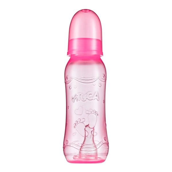 Mamadeira Pituca Acint London Rosa 240ml