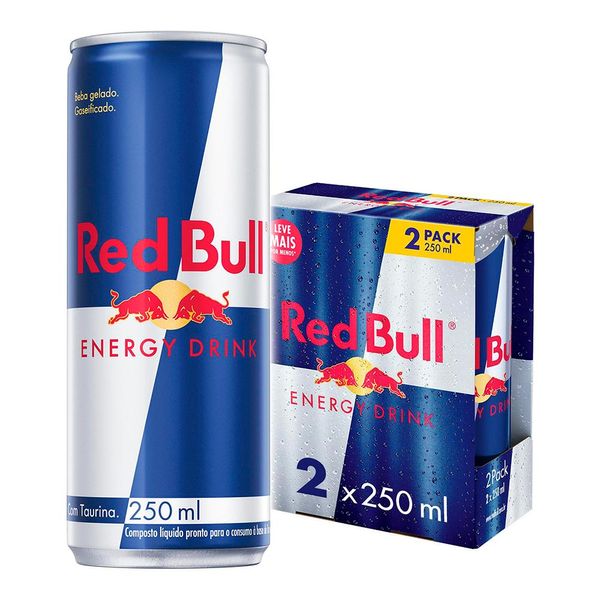 Energético 250ml Red Bull Energy Drink 2 Unidades