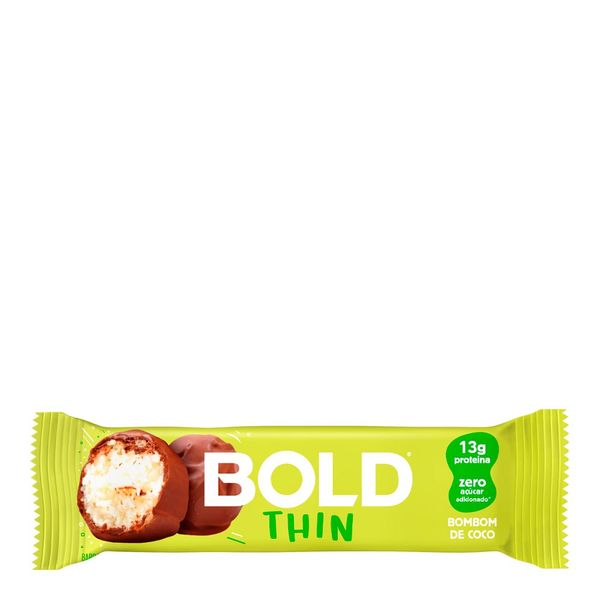 Barra de Proteína Bold Thin Bombom de Coco 40g