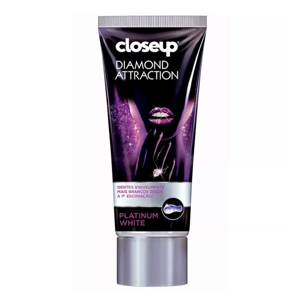 Creme Dental Close-Up Diamond Attraction Platinum White 70g