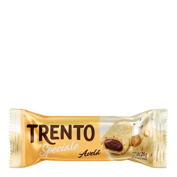 Wafer Trento Speciale Avelã com Chocolate Branco 26g