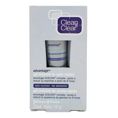 Gel Clean Clear Advantage Invisível Ação Rápida 15g Gel Clean Clear Advantage Invisível Ação Rápida 15g