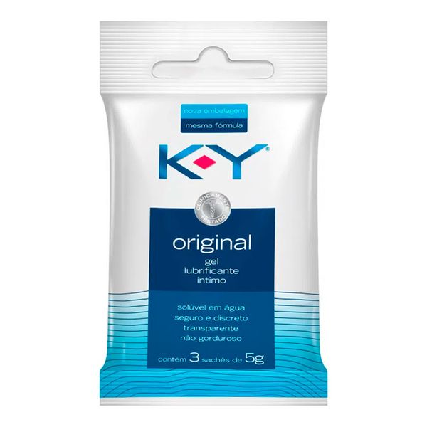 Gel Lubrificante Íntimo KY Original Sachê 5g
