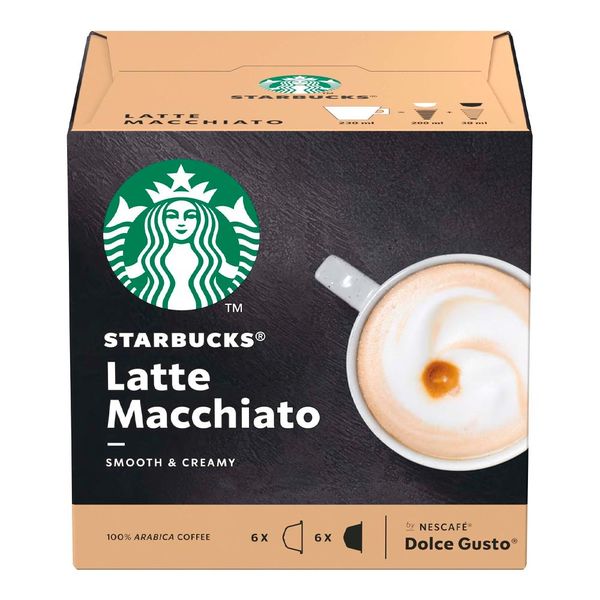 Cápsulas de Café Starbucks Latte Macchiato 6 Cápsulas 66g