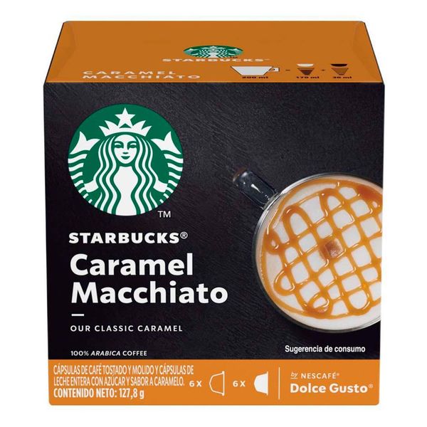 Cápsula de Café Starbucks Caramel Macchiato 6 Cápsulas com 66g