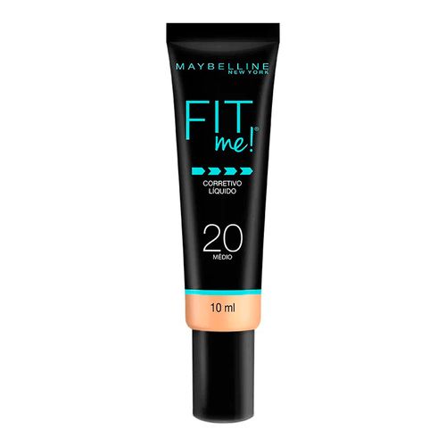 Corretivo Líquido Fit Me! Maybelline 20 Médio 10ml Corretivo Líquido Fit Me! Maybelline 20 Médio 10ml
