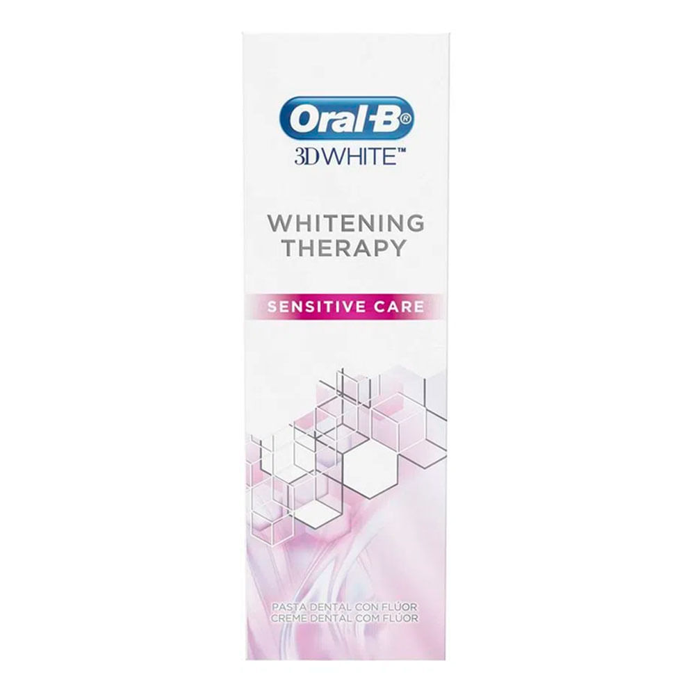 Creme Dental Oral-B 3D White Whitening Therapy Sensitive Care 90g ...