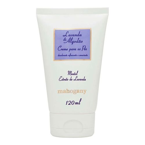 9002318---creme-para-pes-lavanda-e-algodao-mahogany-120ml 9002318---creme-para-pes-lavanda-e-algodao-mahogany-120ml