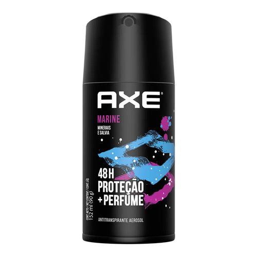 Desodorante Aerosol Másculino Axe Marine Minerais e Sálvia 152ml Desodorante Aerosol Másculino Axe Marine Minerais e Sálvia 152ml