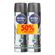 Desodorante Aerosol Masculino Nivea Invisible Black & White 150g 2 Unidades