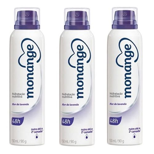 Desodorante Aerosol Moanange Flor de Lavanda 3 Unidades Desodorante Aerosol Moanange Flor de Lavanda 3 Unidades