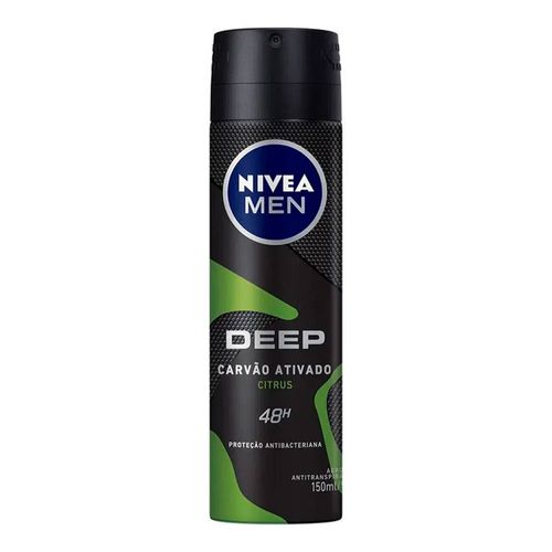 Desodorante Aerosol Nivea Men Deep Citrus 150ml Desodorante Aerosol Nivea Men Deep Citrus 150ml