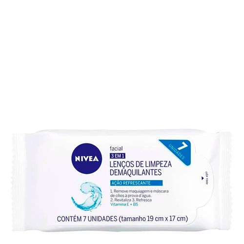 Lenço Umedecido Nivea Demaquilante 3 em 1 7 Unidades Lenço Umedecido Nivea Demaquilante 3 em 1 7 Unidades