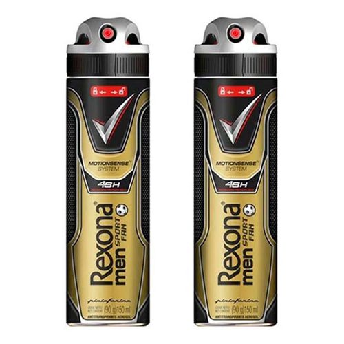 Desodorante Aerosol Rexona Sportfan 105ml C/ 2 Unidades Desodorante Aerosol Rexona Sportfan 105ml C/ 2 Unidades
