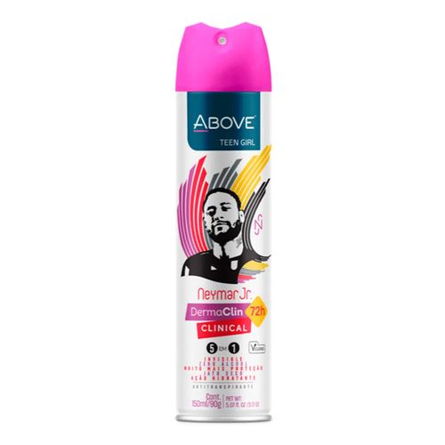 Desodorante Aerosol Teen Feminio Above Clinical Neymar Júnior 150ml Desodorante Aerosol Teen Feminio Above Clinical Neymar Júnior 150ml