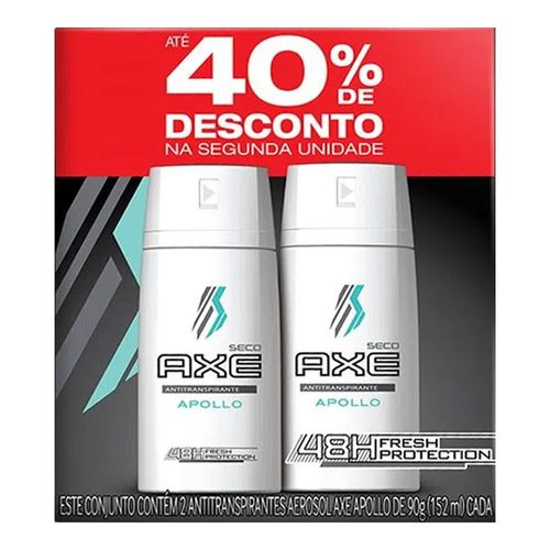 Desodorante Axe Aerosol Apollo 90g 2 Unidades