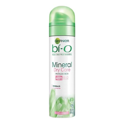 Desodorante Bi-O Aerosol Mineral Dry Care Feminino Garnier 150ml Desodorante Bi-O Aerosol Mineral Dry Care Feminino Garnier 150ml