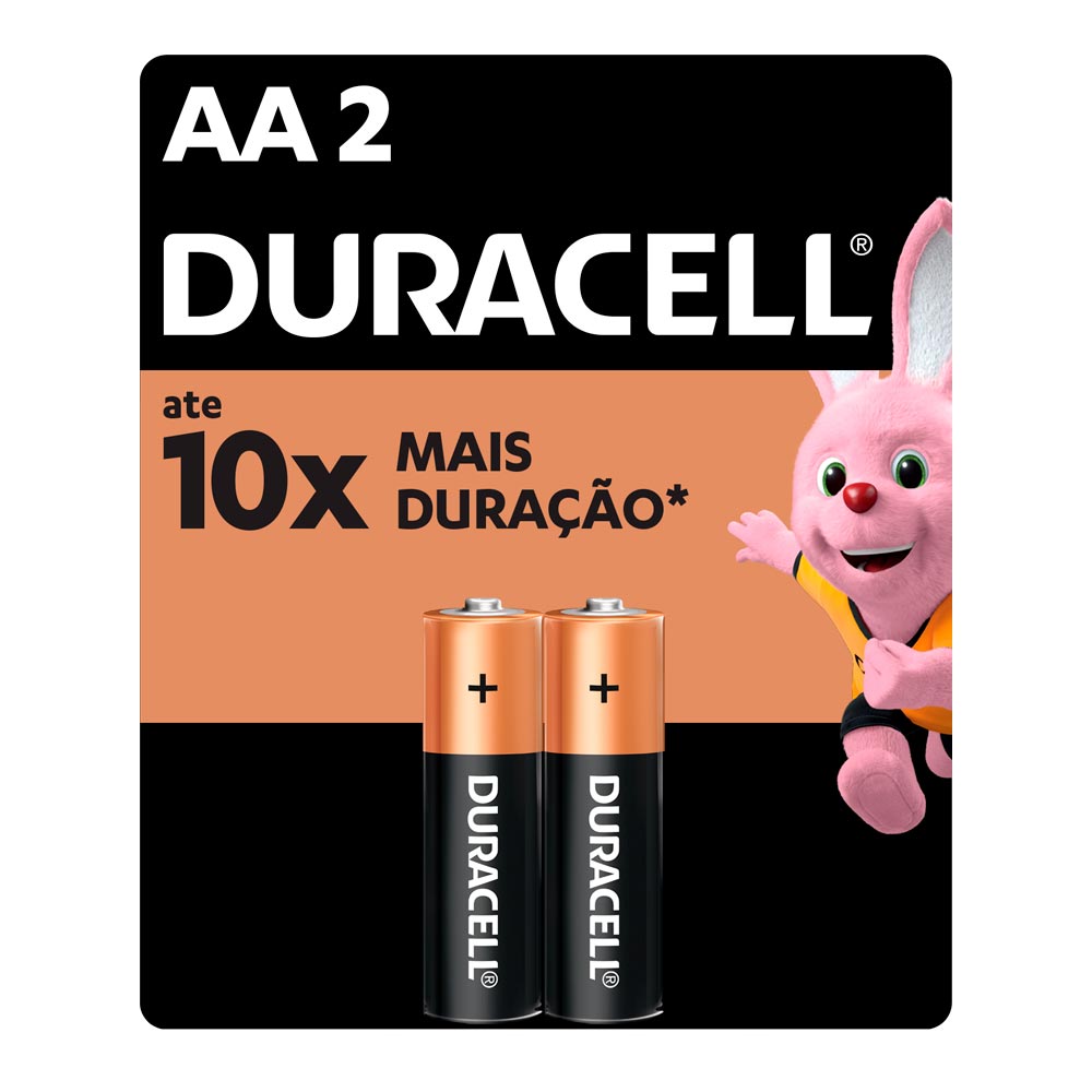 Pilha Duracell Pequena AA com 2 Unidades - Drogaria Sao Paulo