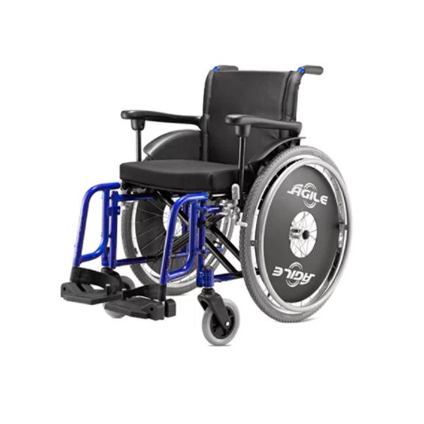 Cadeira De Rodas Jaguaribe Agile - 44Cm (Azul) Agile - 44Cm (Azul)