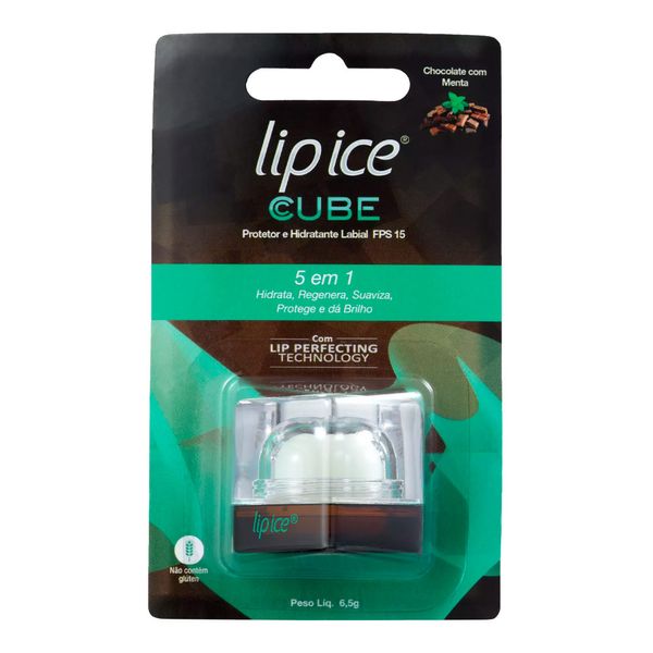 Protetor Labial Lip Ice Cube Chocolate Com Menta Com Fps 15