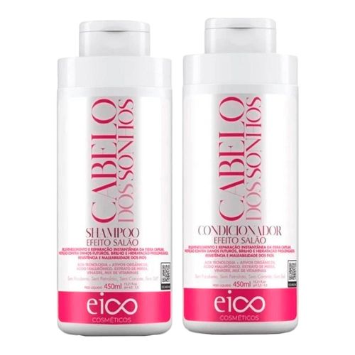 Kit Shampoo Eico Cabelos dos Sonhos 450ml + Condicionador 450ml Kit Shampoo Eico Cabelos dos Sonhos 450ml + Condicionador 450ml
