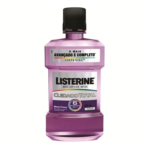 Enxaguante Bucal Listerine Cuidado Total 500ml + 250ml Grátis Enxaguante Bucal Listerine Cuidado Total 500ml + 250ml Grátis