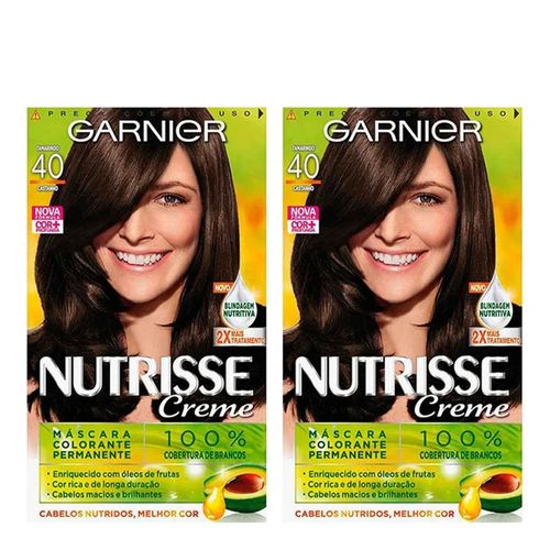 Tintura Garnier Nutrisse 40 Tamarindo 2 Unidades Tintura Garnier Nutrisse 40 Tamarindo 2 Unidades