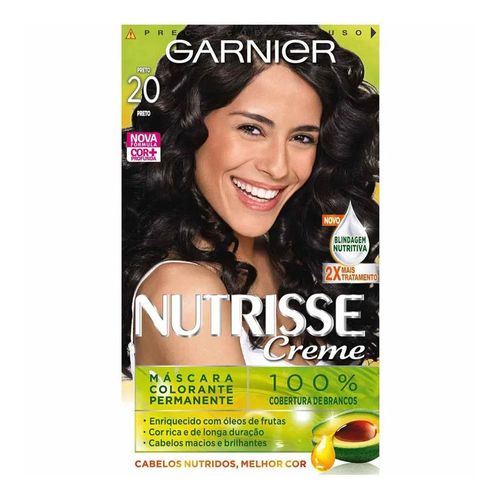 Tintura Garnier Nutrisse 20 Preto Tintura Garnier Nutrisse 20 Preto