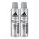 Kit Desodorante Adidas Aerosol Masculino Invisible 150ml 2 Unidades