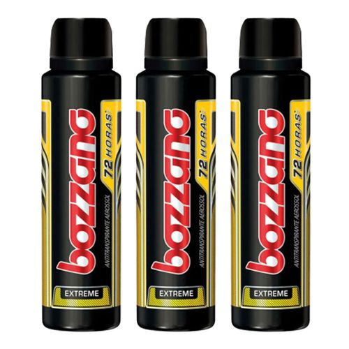 Kit Desodorante Aerosol Bozzano Extreme 3 Unidades Kit Desodorante Aerosol Bozzano Extreme 3 Unidades