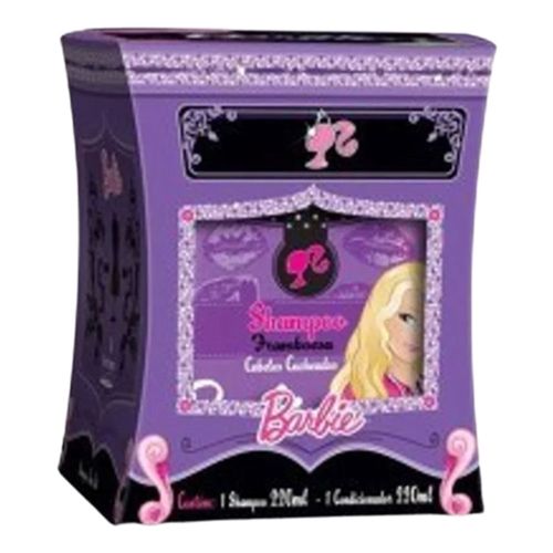 Kit Shampoo + Condicionador Barbie Bolsa Framboesa 220ml Kit Shampoo + Condicionador Barbie Bolsa Framboesa 220ml