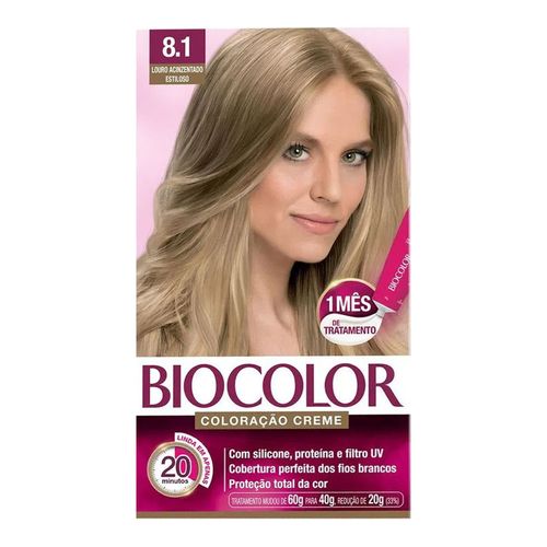 Tintura Biocolor Louro Claro Acinzentado 8.1 Tintura Biocolor Louro Claro Acinzentado 8.1