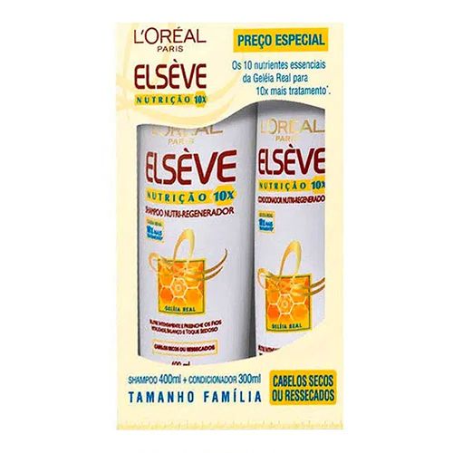 Kit Shampoo + Condicionador Elseve Nutrição 10X 200ml