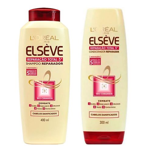 Kit Shampoo + Condicionador Elseve Reparação Total 400ml
